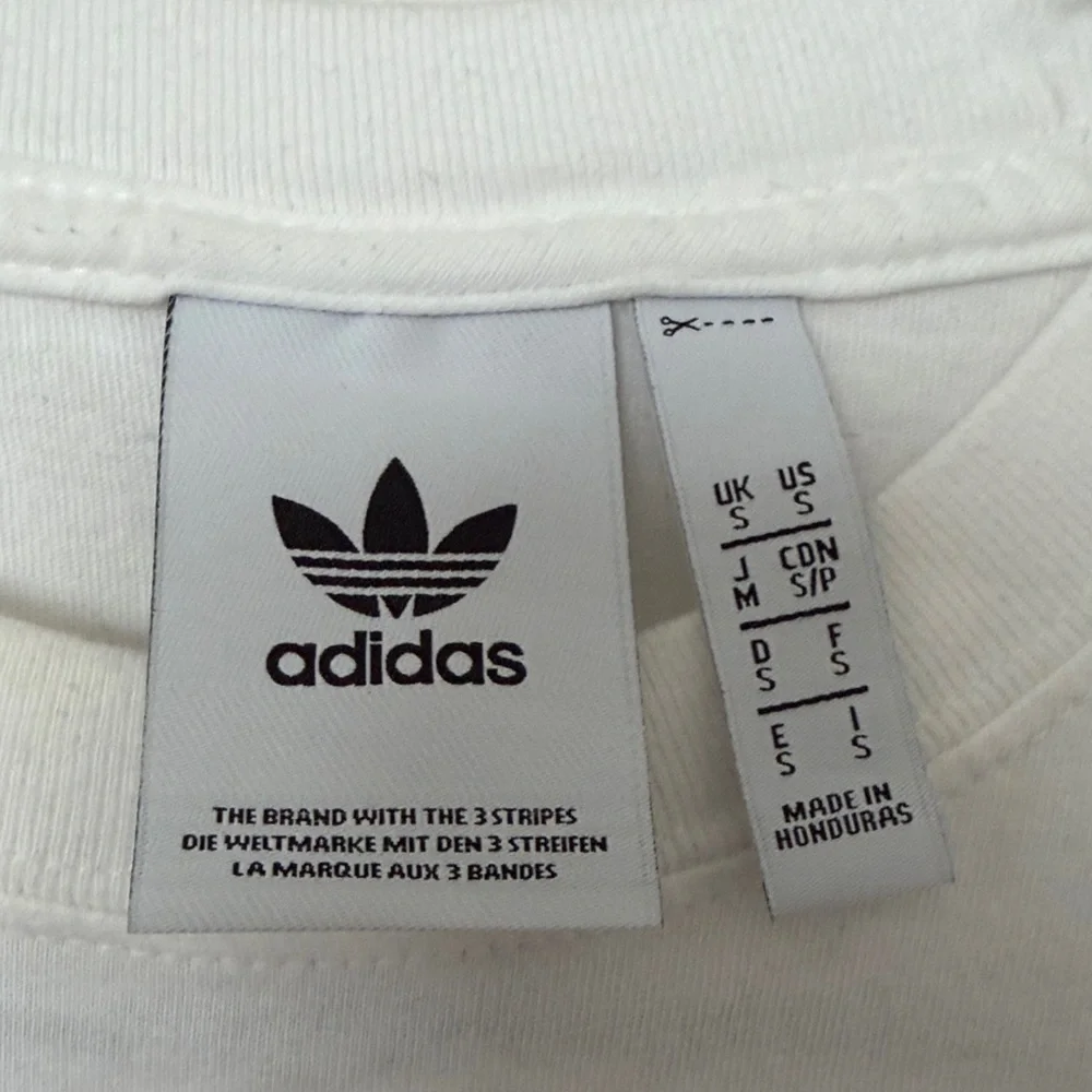 Adidas Originals White Tee with Black Trefoil Logo - Picture 4 of 4